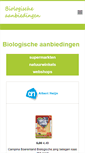 Mobile Screenshot of biologischeaanbiedingen.nl